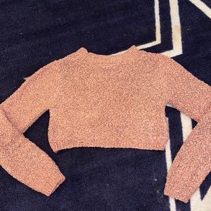 Wild Fable Pink Cropped Sweater